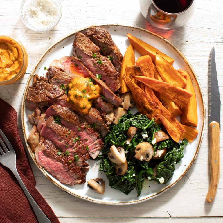 sun-basket-steak-sauteed-kale - The Cool Mom Co.